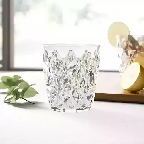 Crystal Plastic Drinking Glass