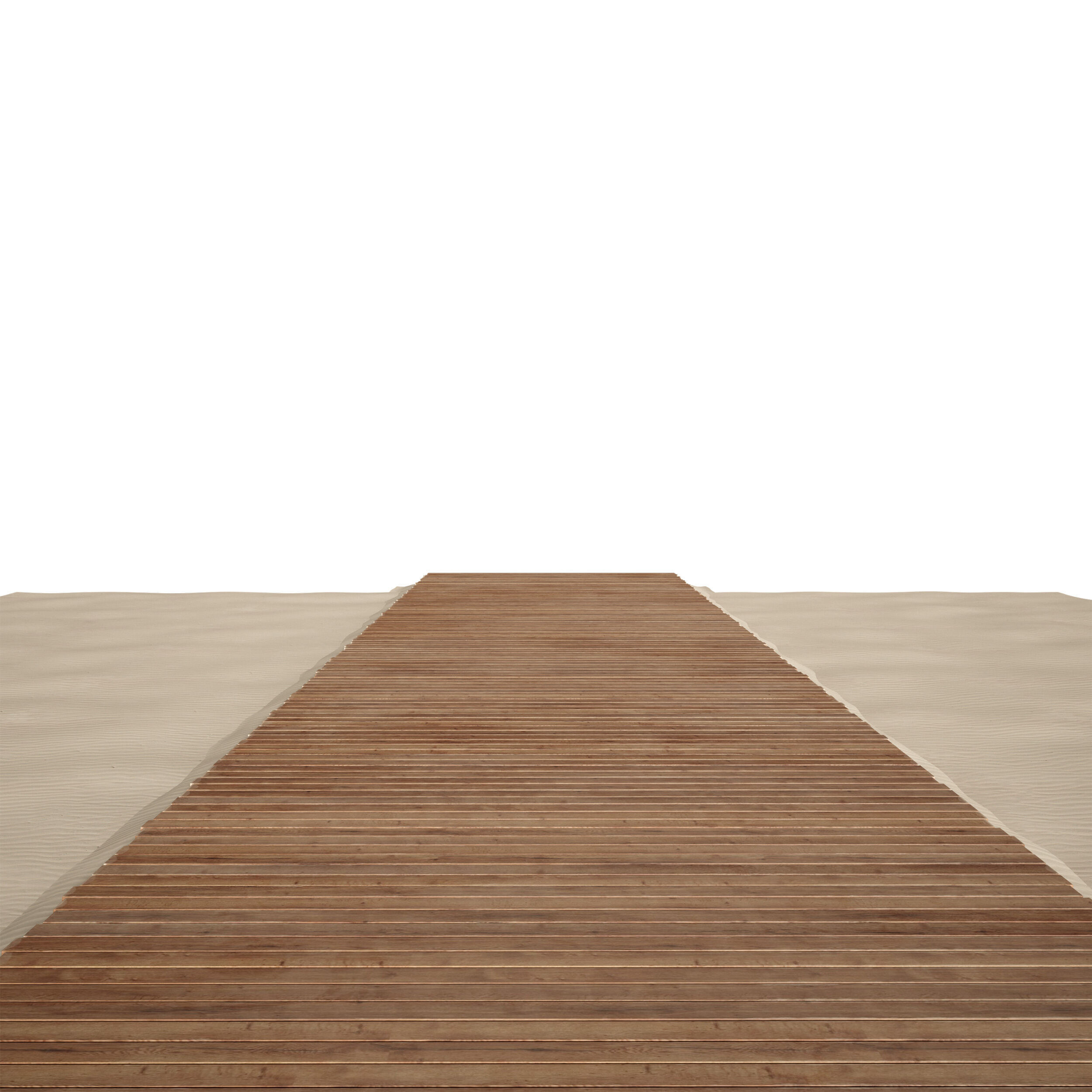 Coastal beach wooden decking access to the sea shore sand 3D model_21