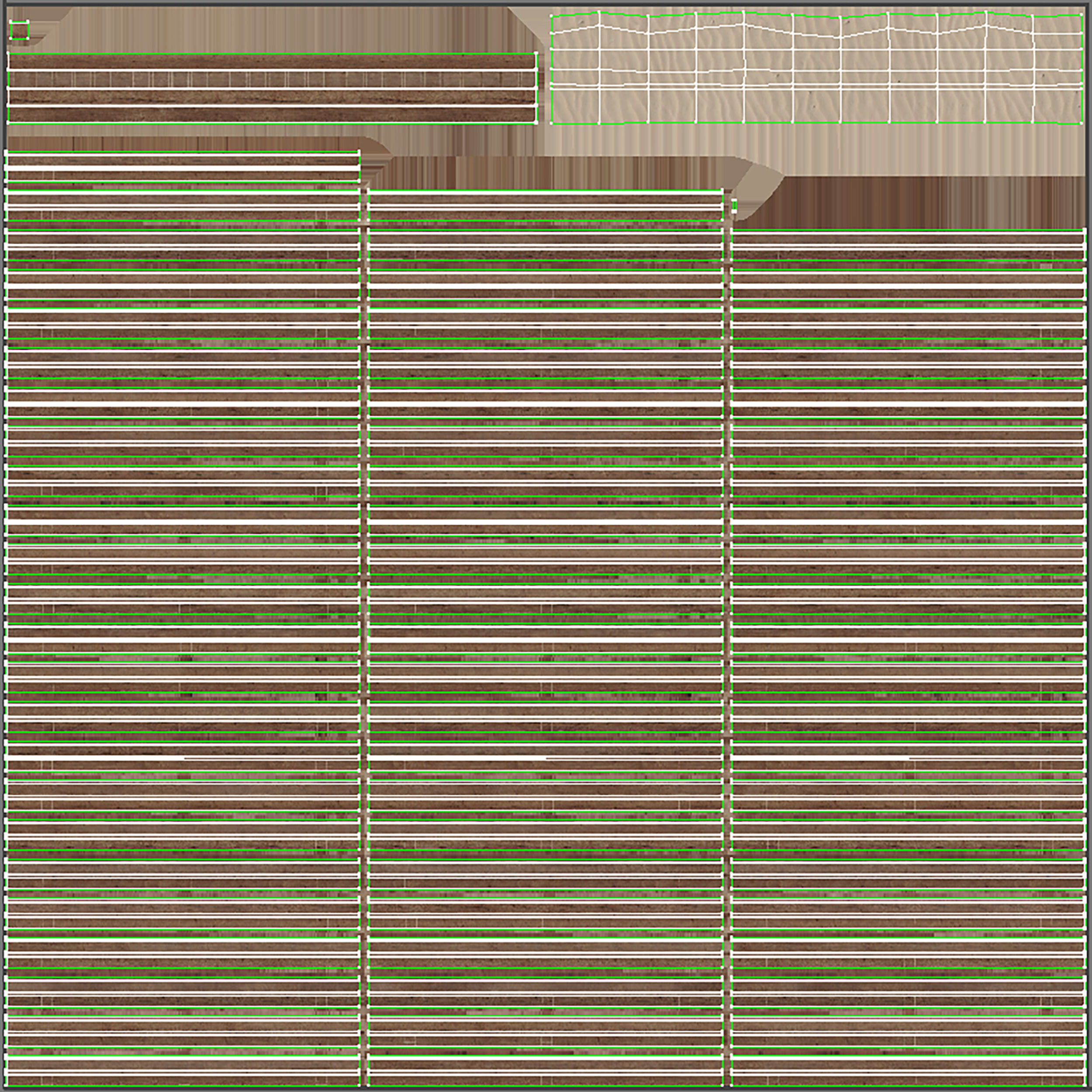 Coastal beach wooden decking access to the sea shore sand 3D model_25