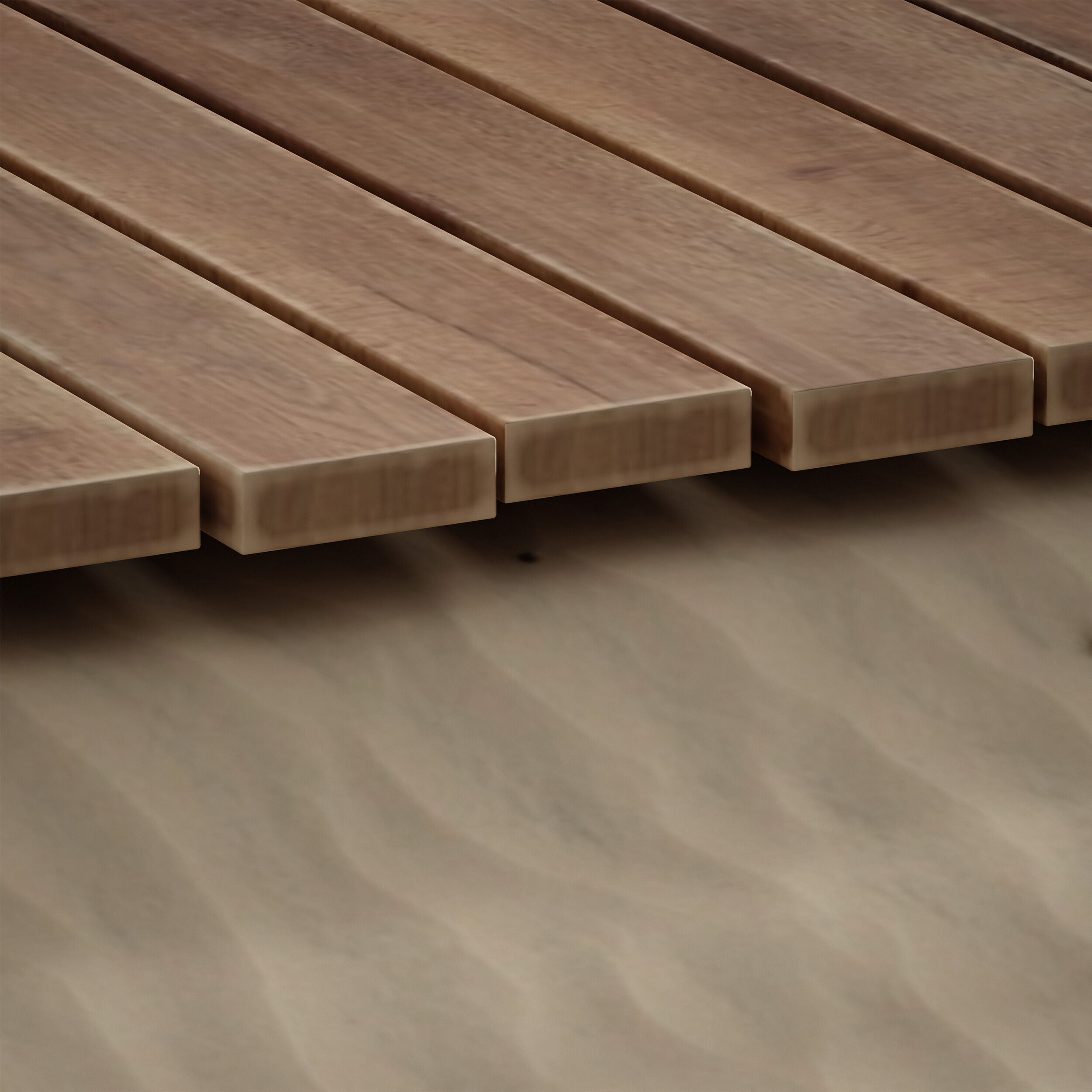 Coastal beach wooden decking access to the sea shore sand 3D model_18