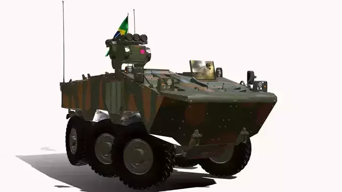 VBC AAe MSR IVECO GUARANAI 6X6 MSHORAD  Low-poly 3D model