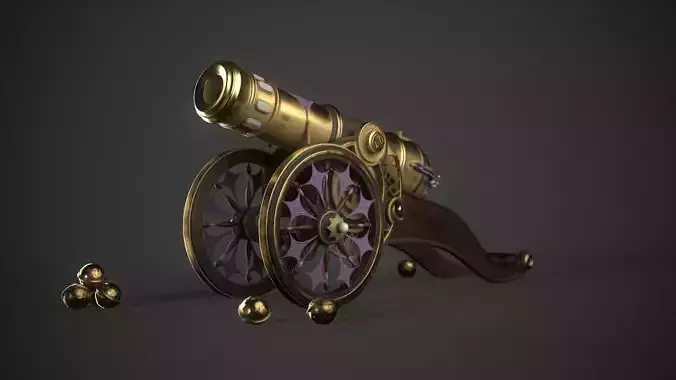 Cannon 3D model