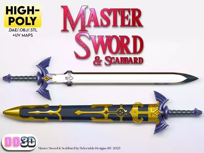 Master Sword - Super High-Poly - Life-Size