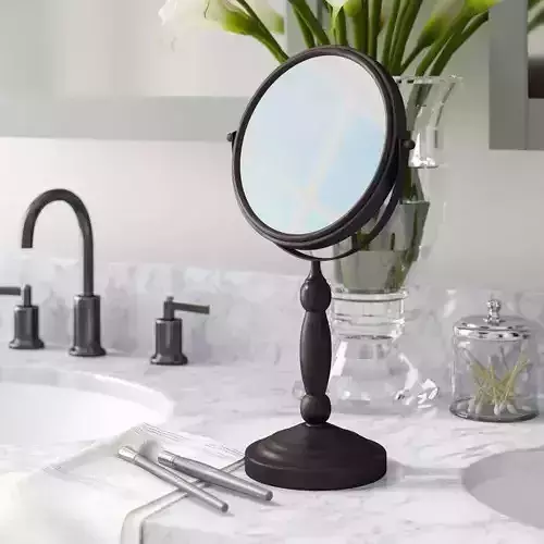 Two Sided Magnification Swivel Makeup Mirror