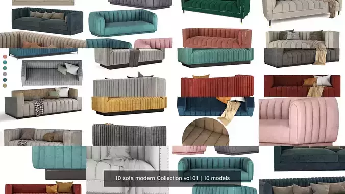 10 sofa modern Collection vol 01