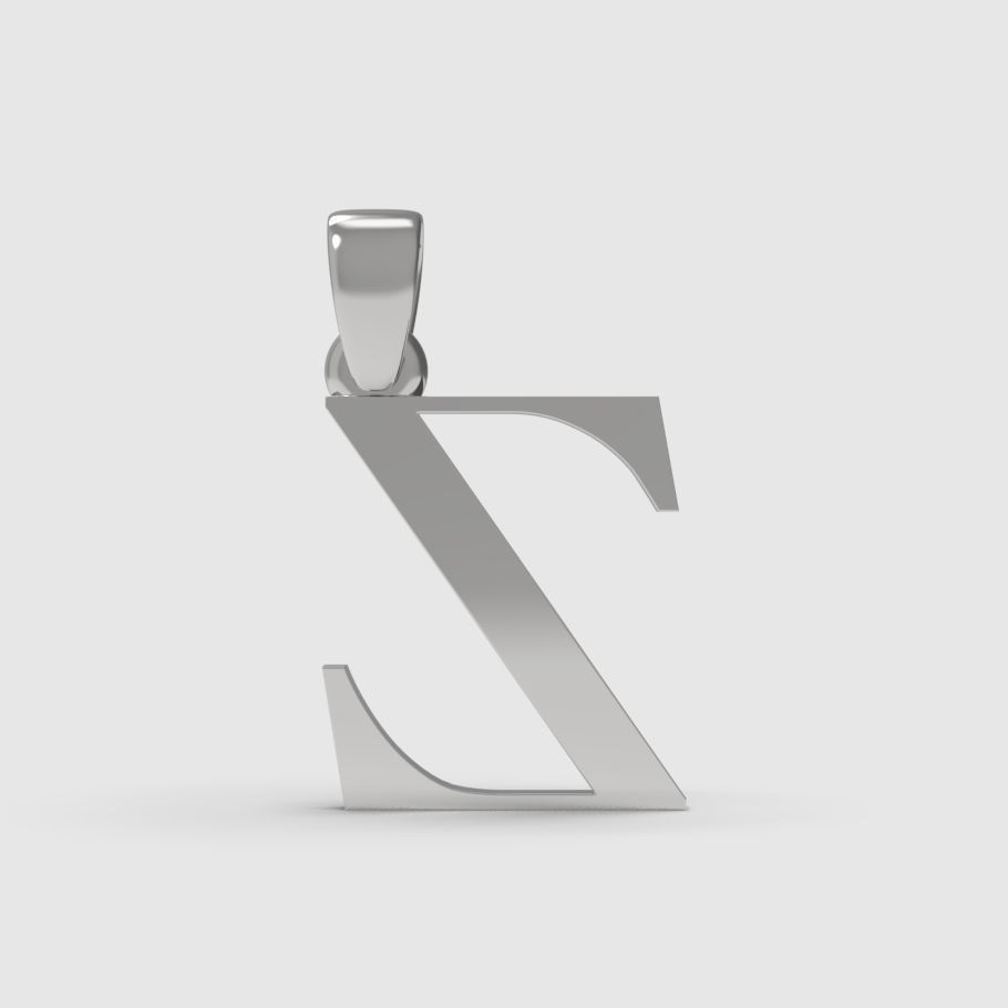 Alphabet Latin Z 3D print model_3