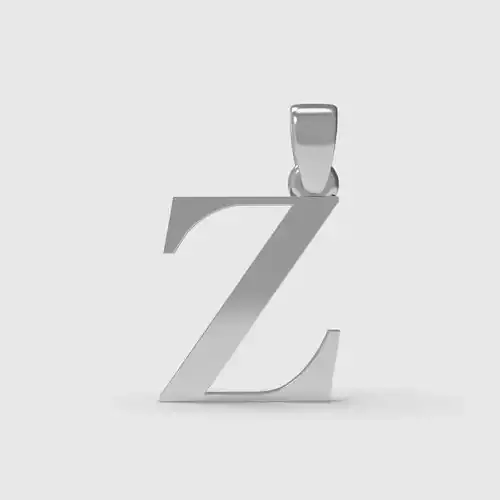 Alphabet Latin Z 3D print model