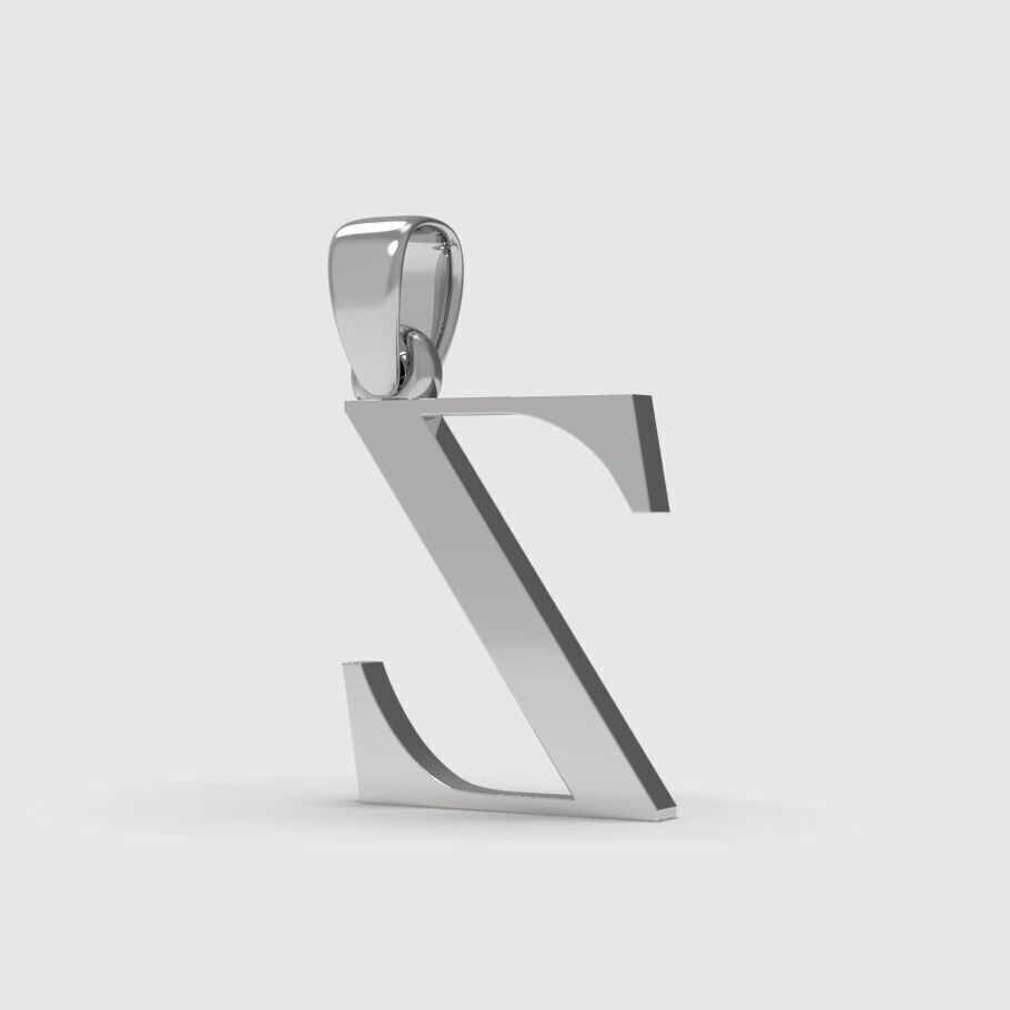 Alphabet Latin Z 3D print model_4