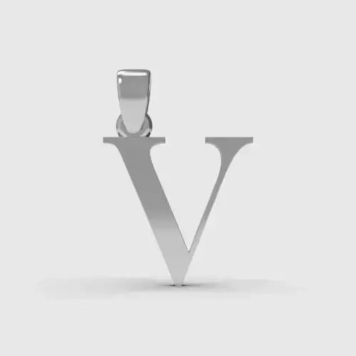 Alphabet Latin V 3D print model
