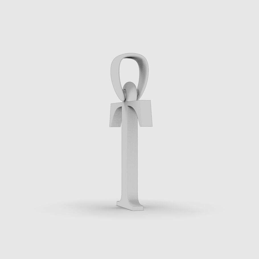 Alphabet Latin T 3D print model_16