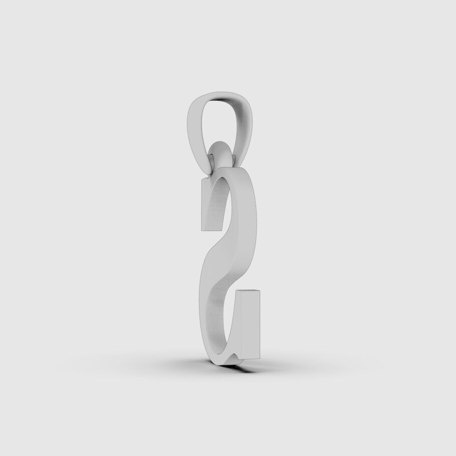 Alphabet Latin S 3D print model_16