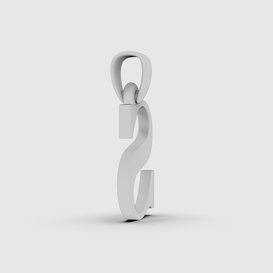 Alphabet Latin S 3D print model_14