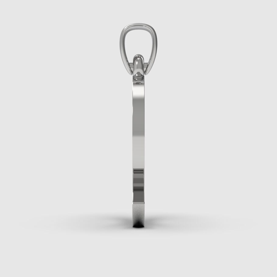 Alphabet Latin Q 3D print model_13