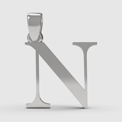 Alphabet Latin N 3D print model