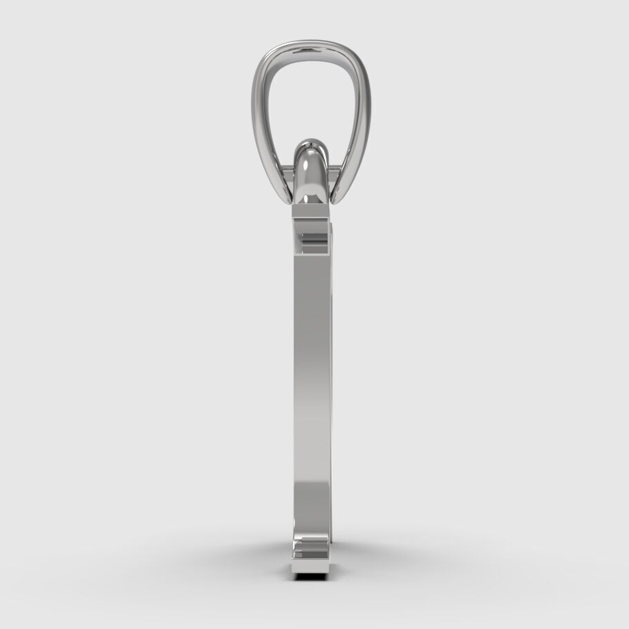 Alphabet Latin N 3D print model_8