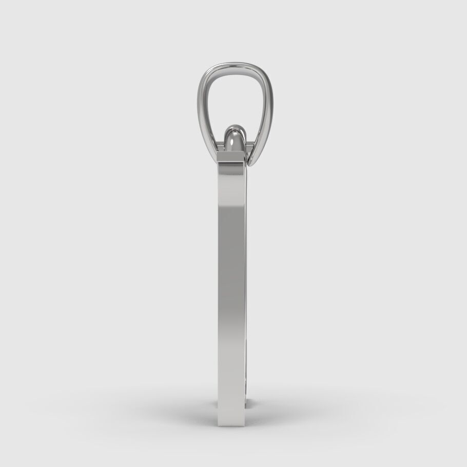 Alphabet Latin N 3D print model_13