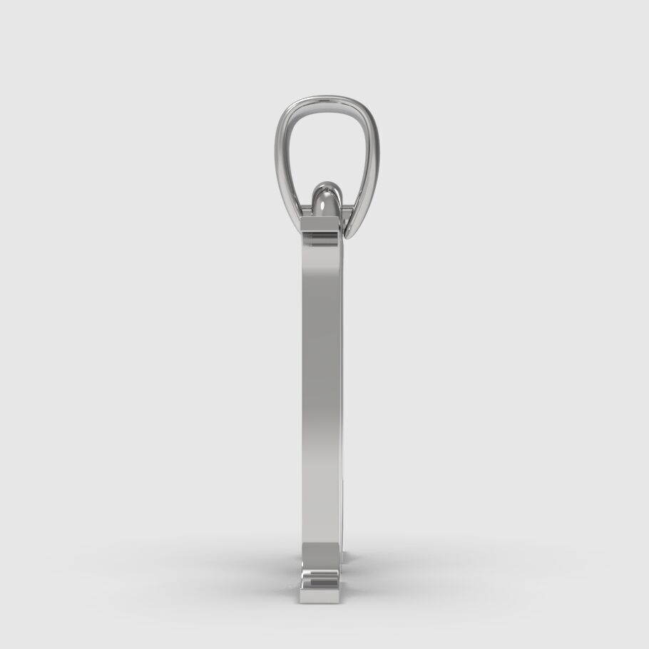 Alphabet Latin M 3D print model_13