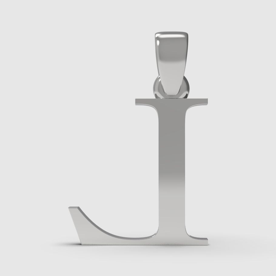 Alphabet Latin L 3D print model_3