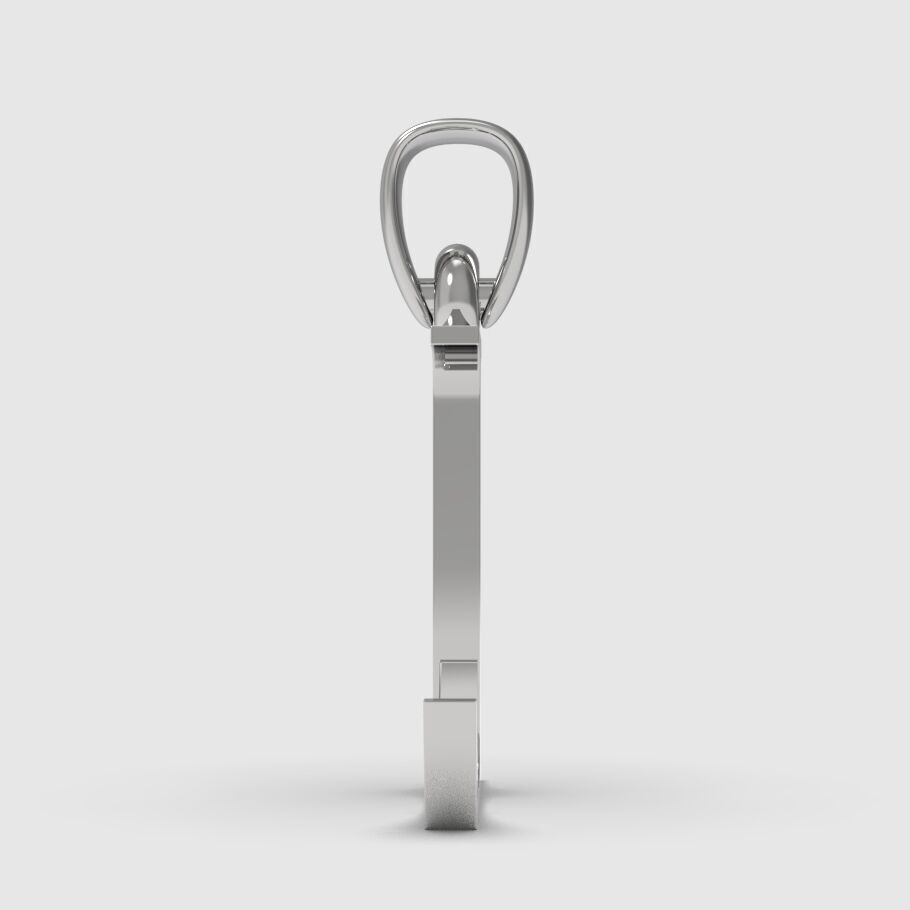 Alphabet Latin L 3D print model_13