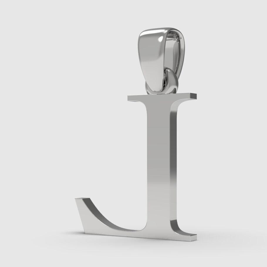 Alphabet Latin L 3D print model_4