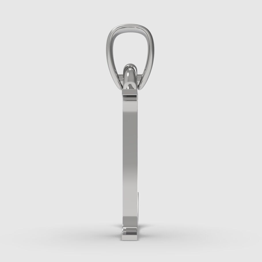 Alphabet Latin L 3D print model_8