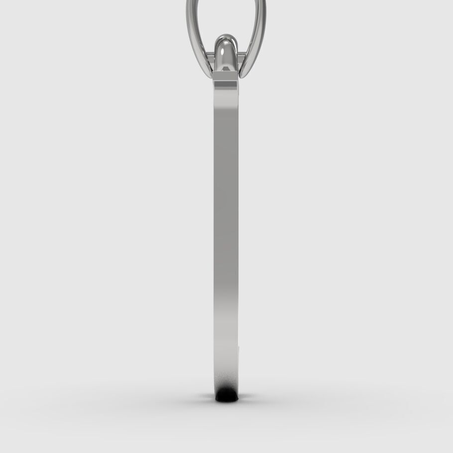 Alphabet Latin J 3D print model_13