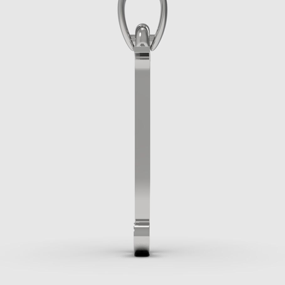 Alphabet Latin J 3D print model_7