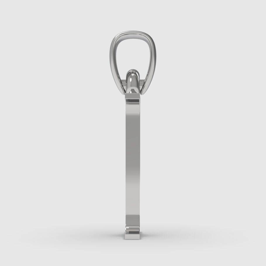 Alphabet Latin I 3D print model_7