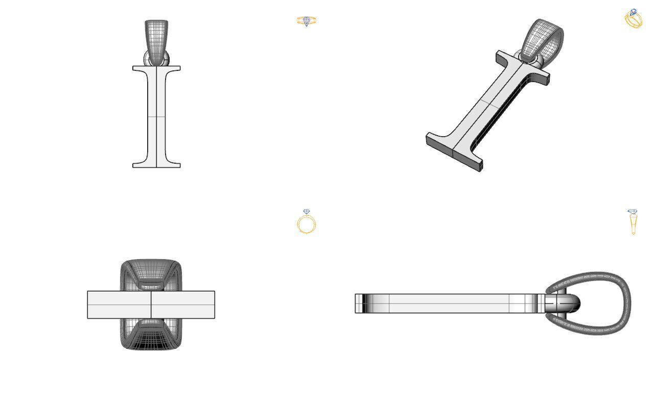 Alphabet Latin I 3D print model_2