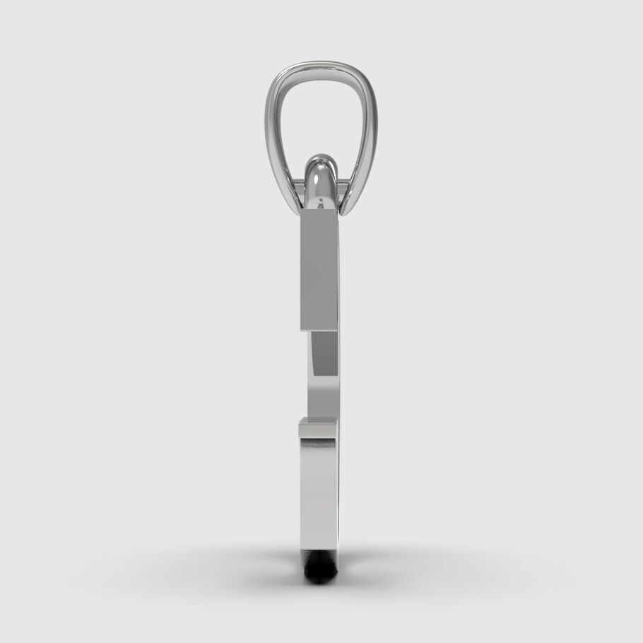 Alphabet Latin G 3D print model_13