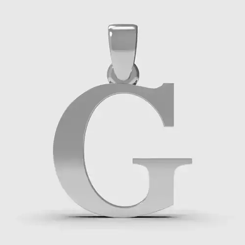 Alphabet Latin G 3D print model