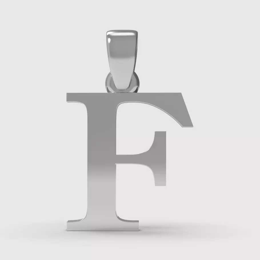 Alphabet Latin F 3D print model_0