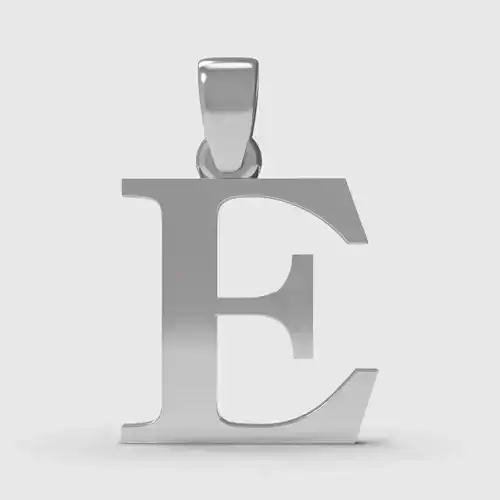 Alphabet Latin E 3D print model