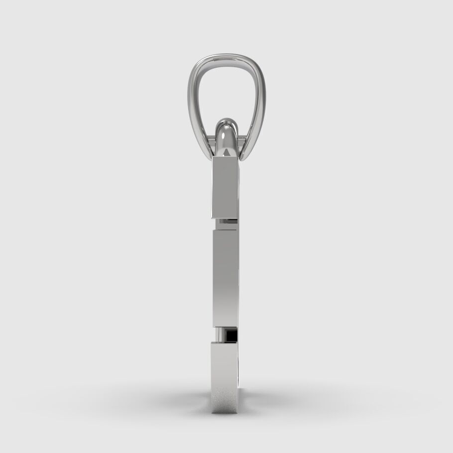 Alphabet Latin E 3D print model_13