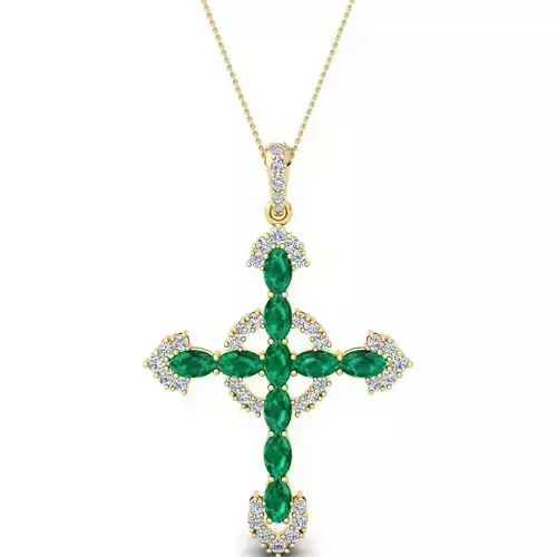 Gems Stone Pendent 3d Model and Render 37