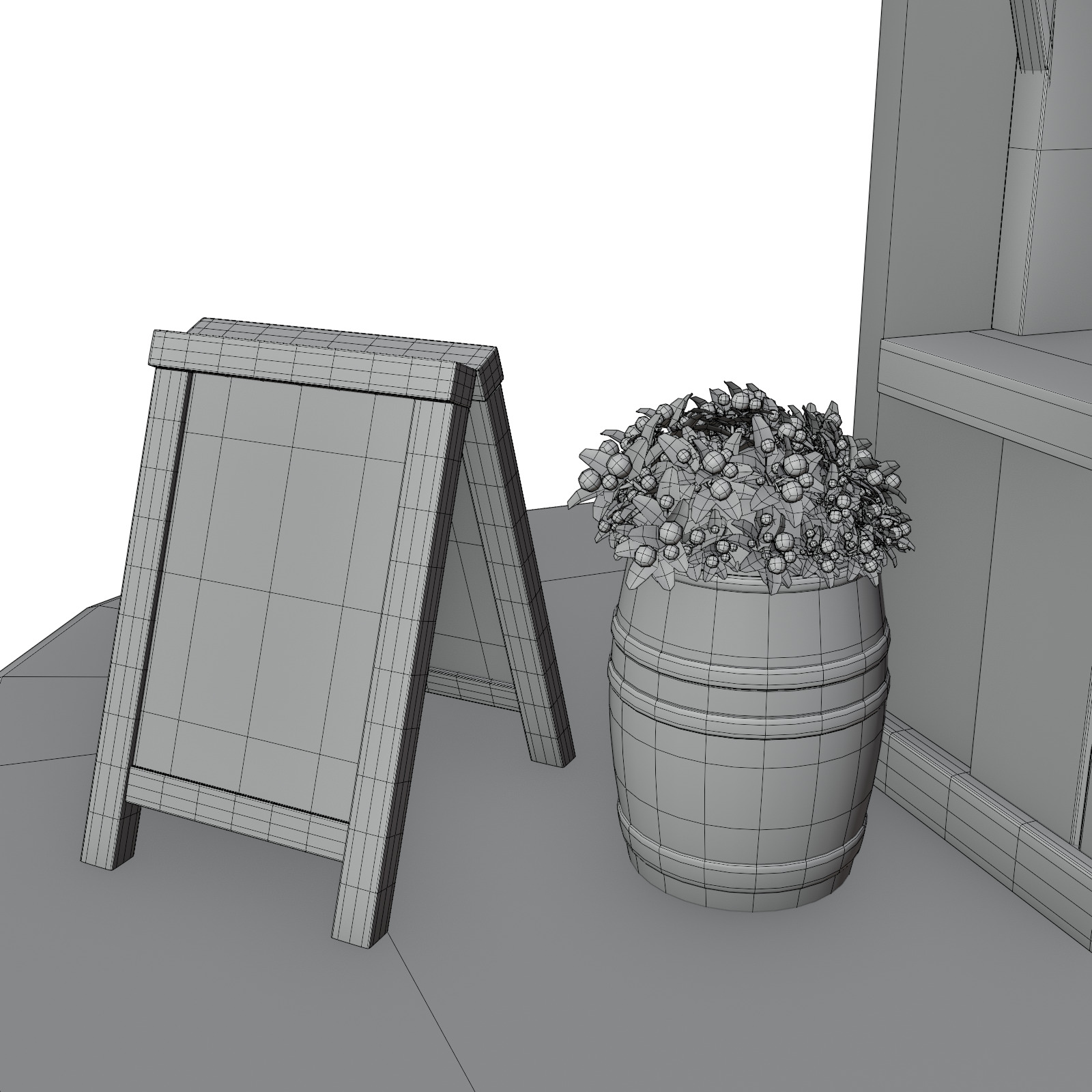 Bakery House Model 3D model_8