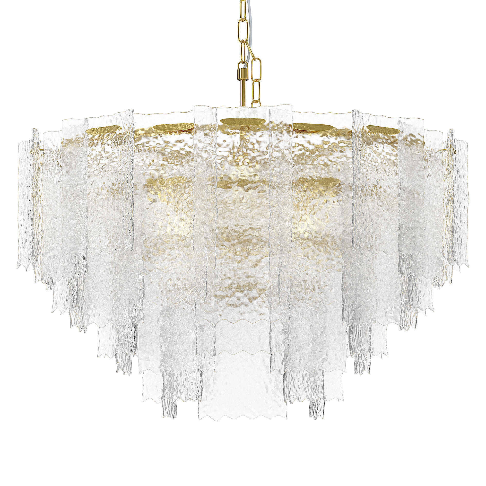 Hanging round chandelier Free 3D model_1