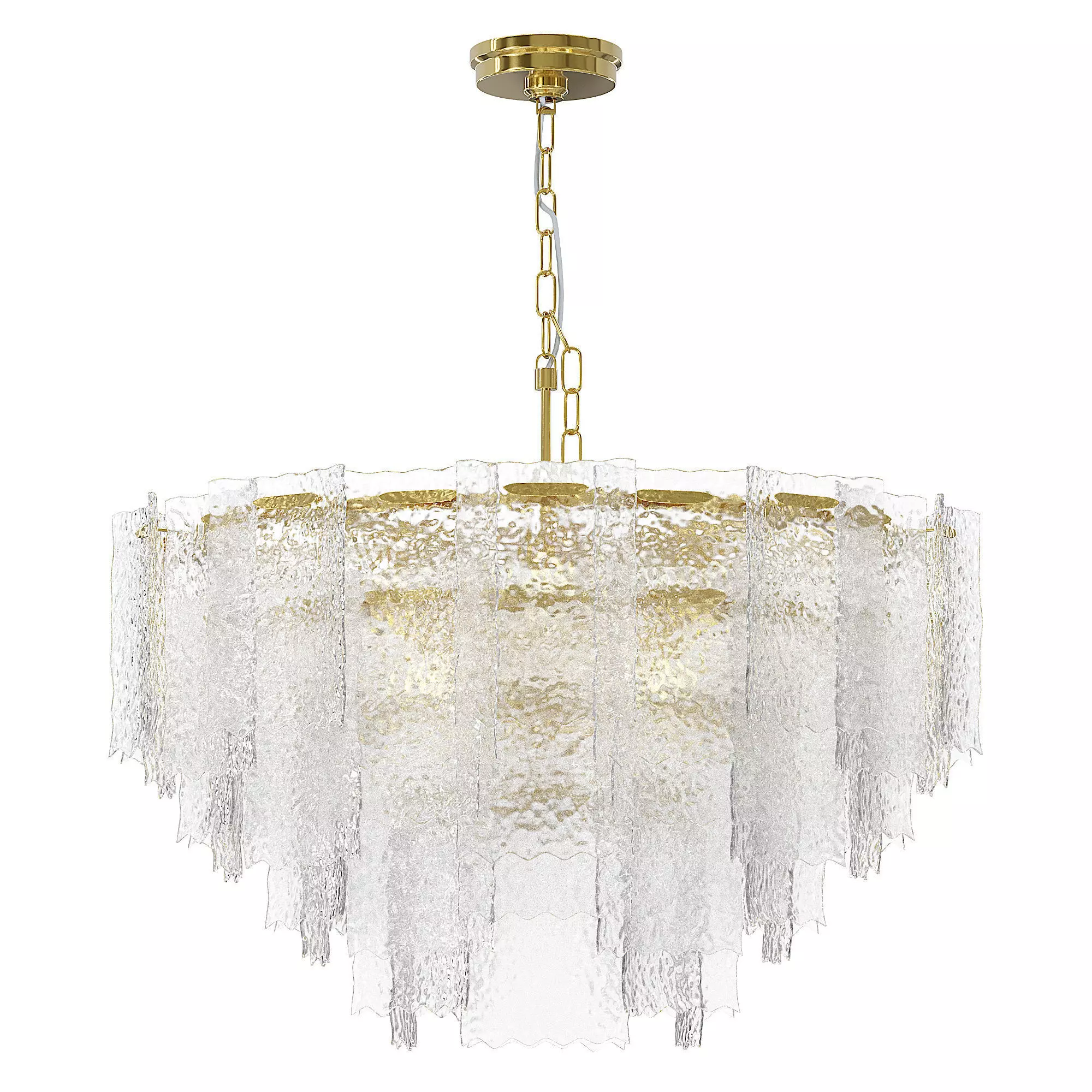 Hanging round chandelier Free 3D model_0