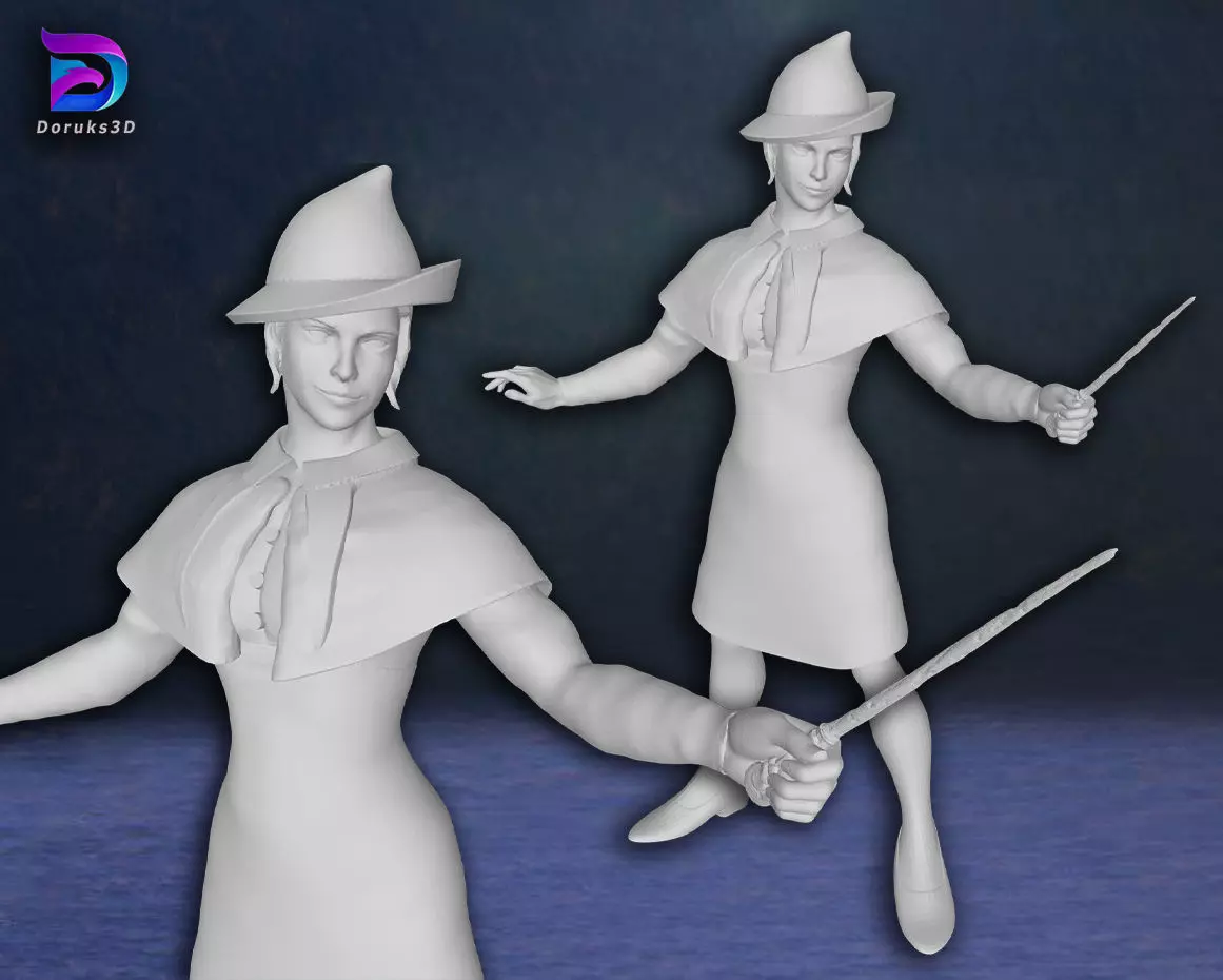 Fleur Delacour Harry potter Action Figures Custom 3D Print Model 3D print model