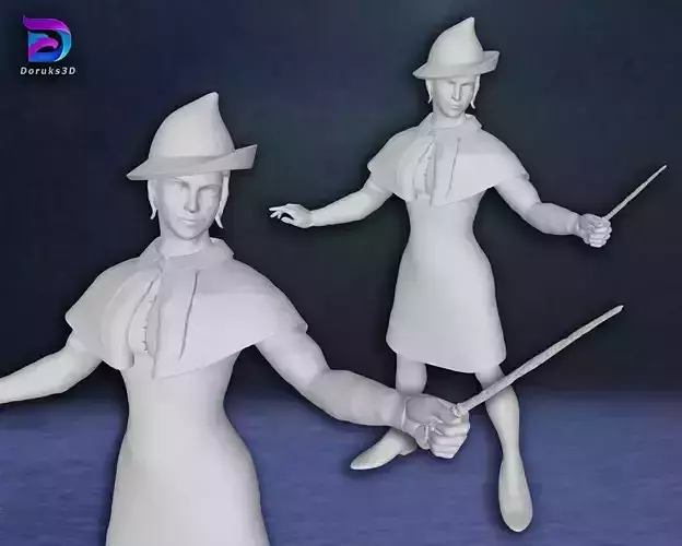 Fleur Delacour Harry potter Action Figures Custom 3D Print Model