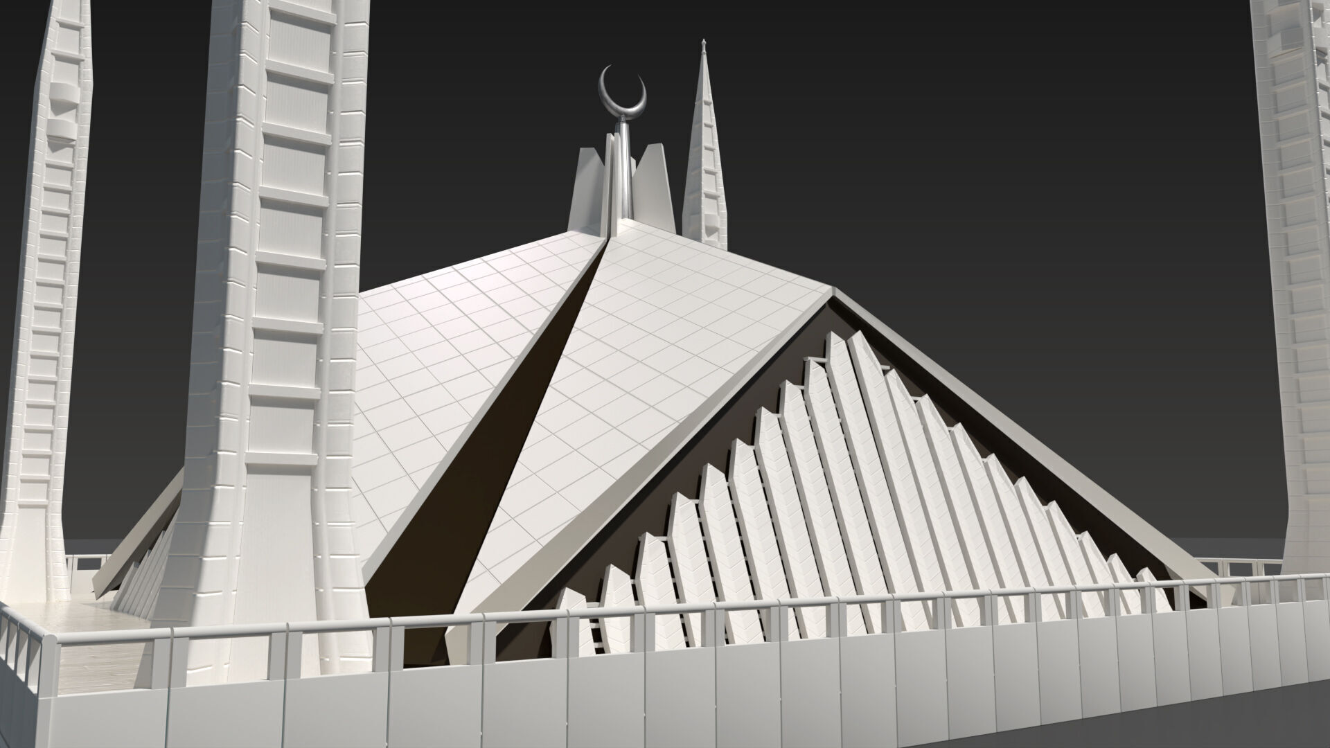 Faisal Mosque 3D model_2