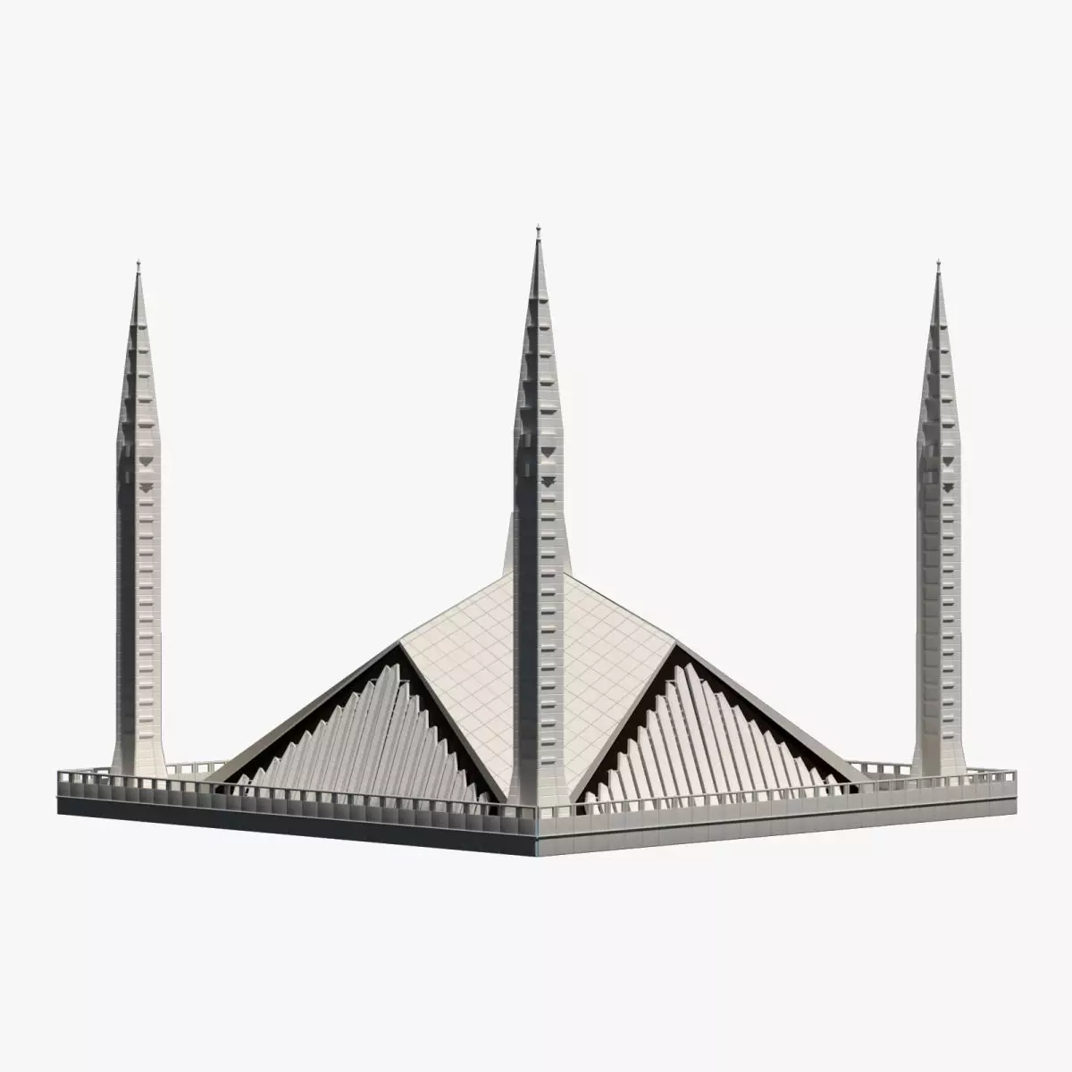 Faisal Mosque 3D model_0