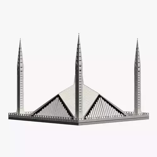 Faisal Mosque 3D model