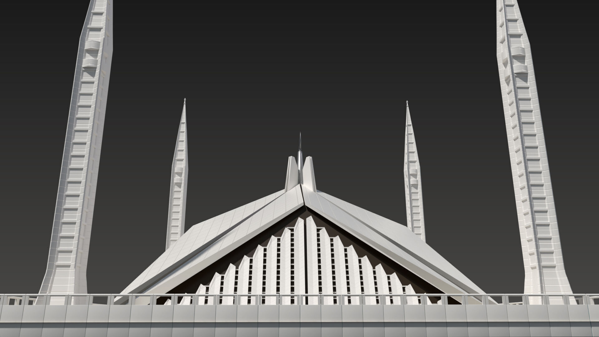 Faisal Mosque 3D model_1