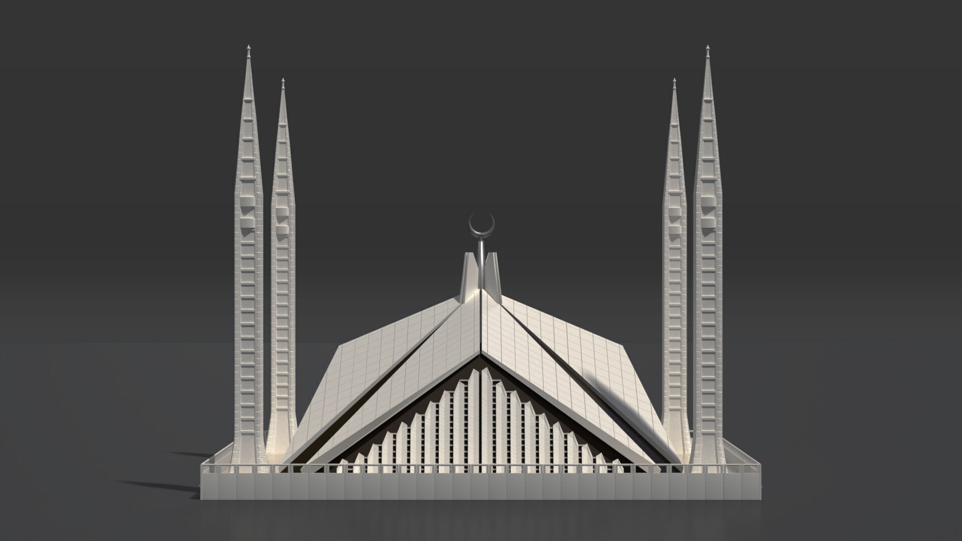 Faisal Mosque 3D model_3