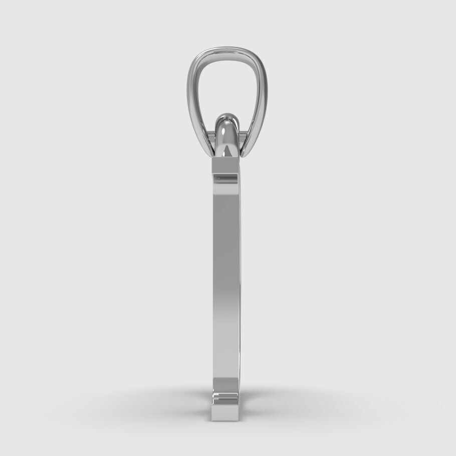 Alphabet Latin D 3D print model_8