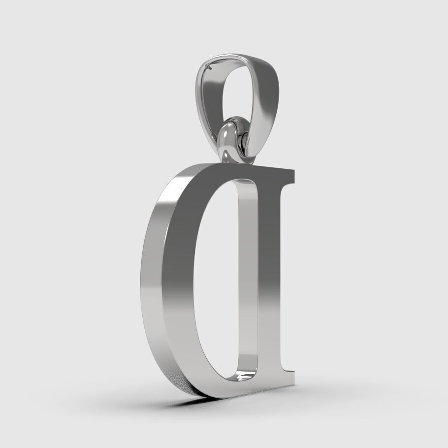 Alphabet Latin D 3D print model_5