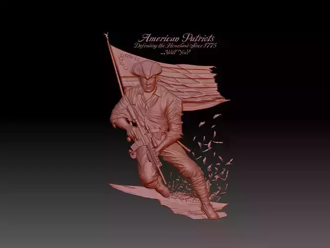 American Patriot 3D print model