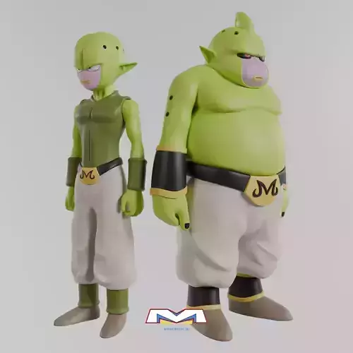 Majin Duu and Kuu Dragon Ball Daima Bundle 3D print model