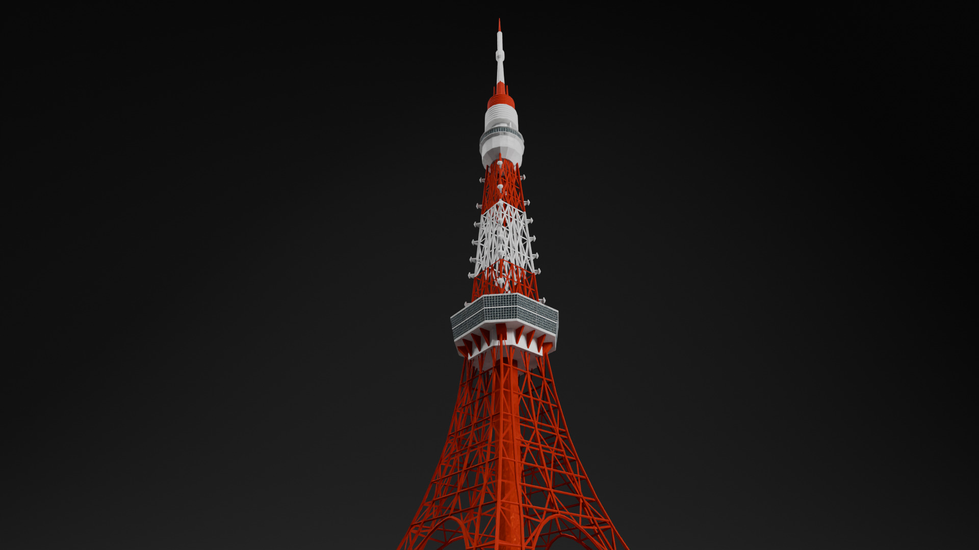 Asian Building Pack Japan China Korea Low-poly 3D model_1